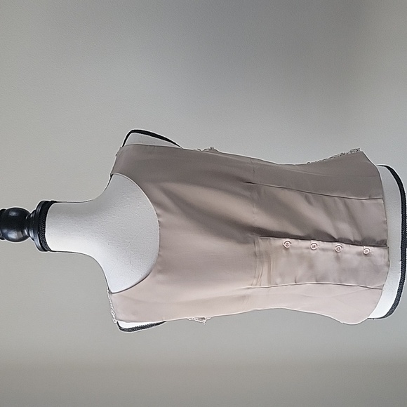 Sonya Ratay For San Andre Taupe Lace‎ Women's Top Size Medium Vintage - Picture 4 of 8